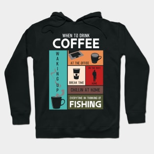 Drink Coffee Everytime im thinking of fishing Hoodie